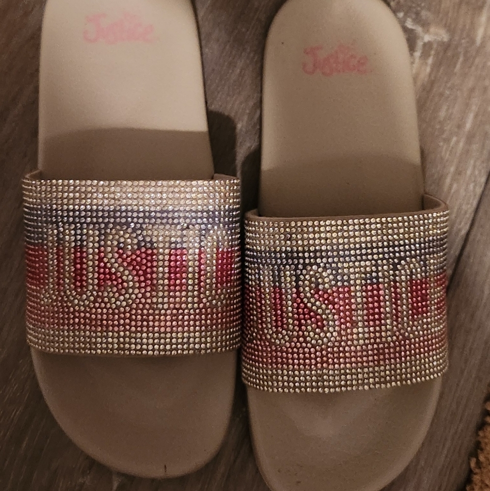 Justice Rhinestone  sandals